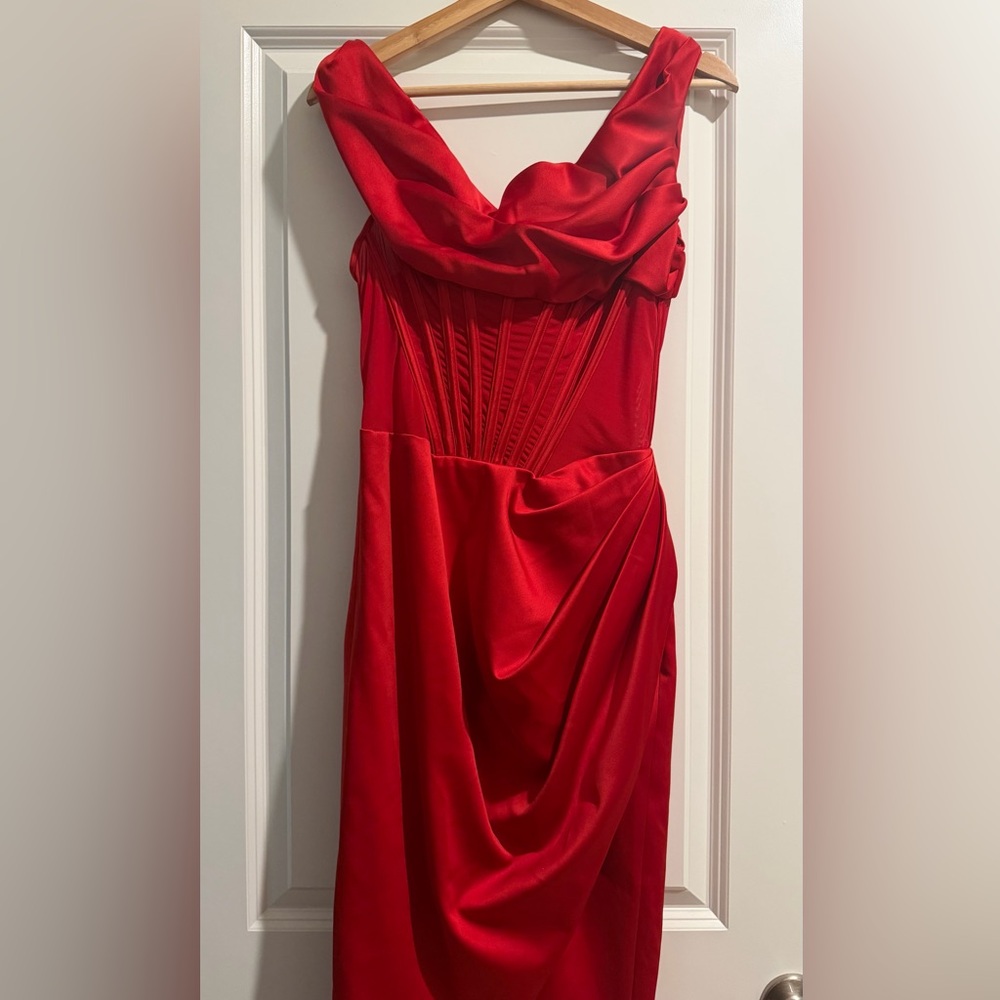 House of CB Elegant Red Evening Dress